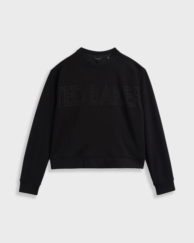 Sweatshirt Ted Baker Logo Noir Femme | WAN-25658270